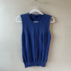 NWT Stile Benetton Blue knit tank size large